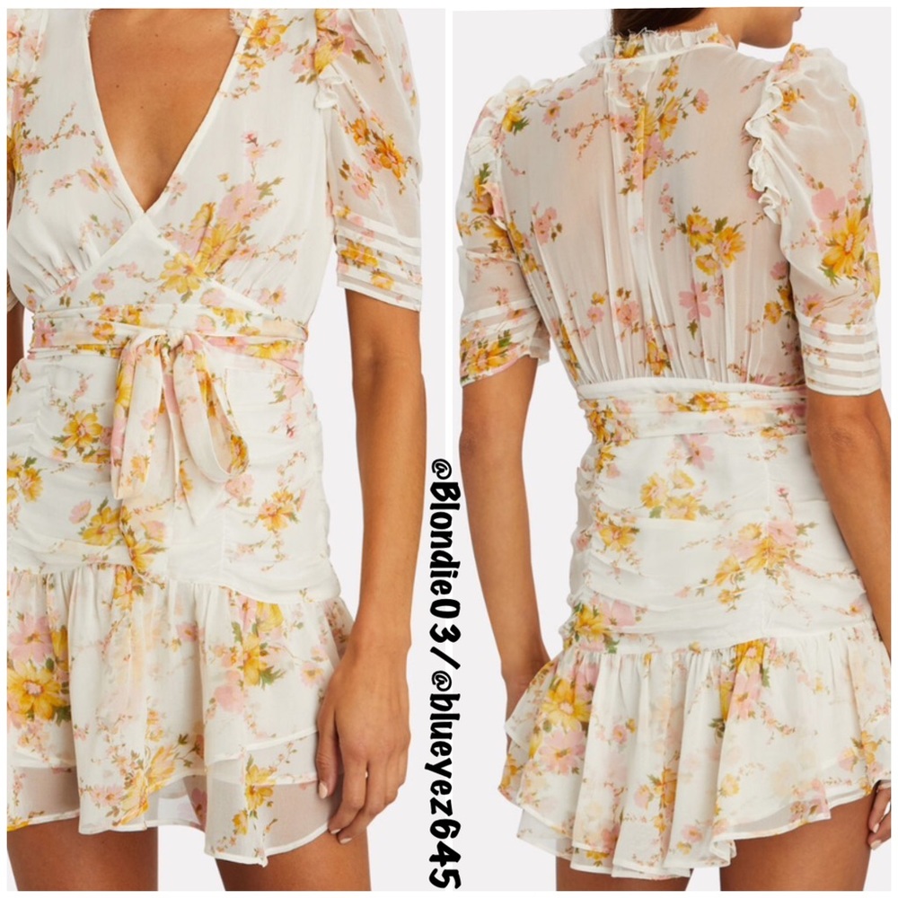 LoveShackFancy “Arlo” Dress in wisteria yellow 8 - Picture 2 of 5